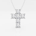 Wisiorek z diamentowym krzyżem wyhodowanym w laboratorium Asscher | GBP026 | 90c4184c47bd