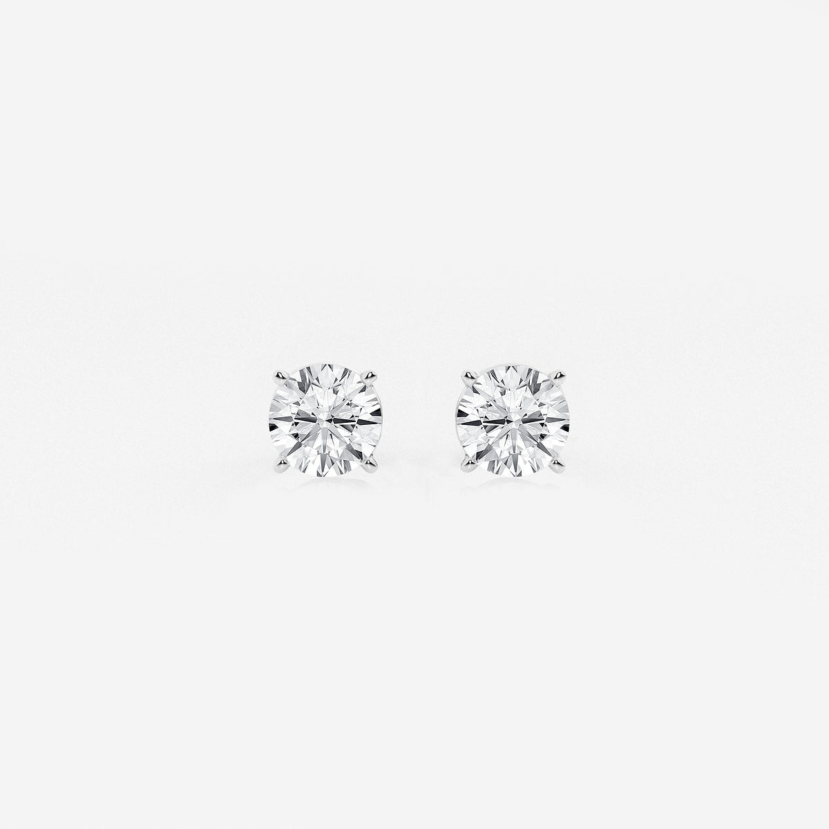 1 ctw Round Lab Grown Diamond Stud Earrings