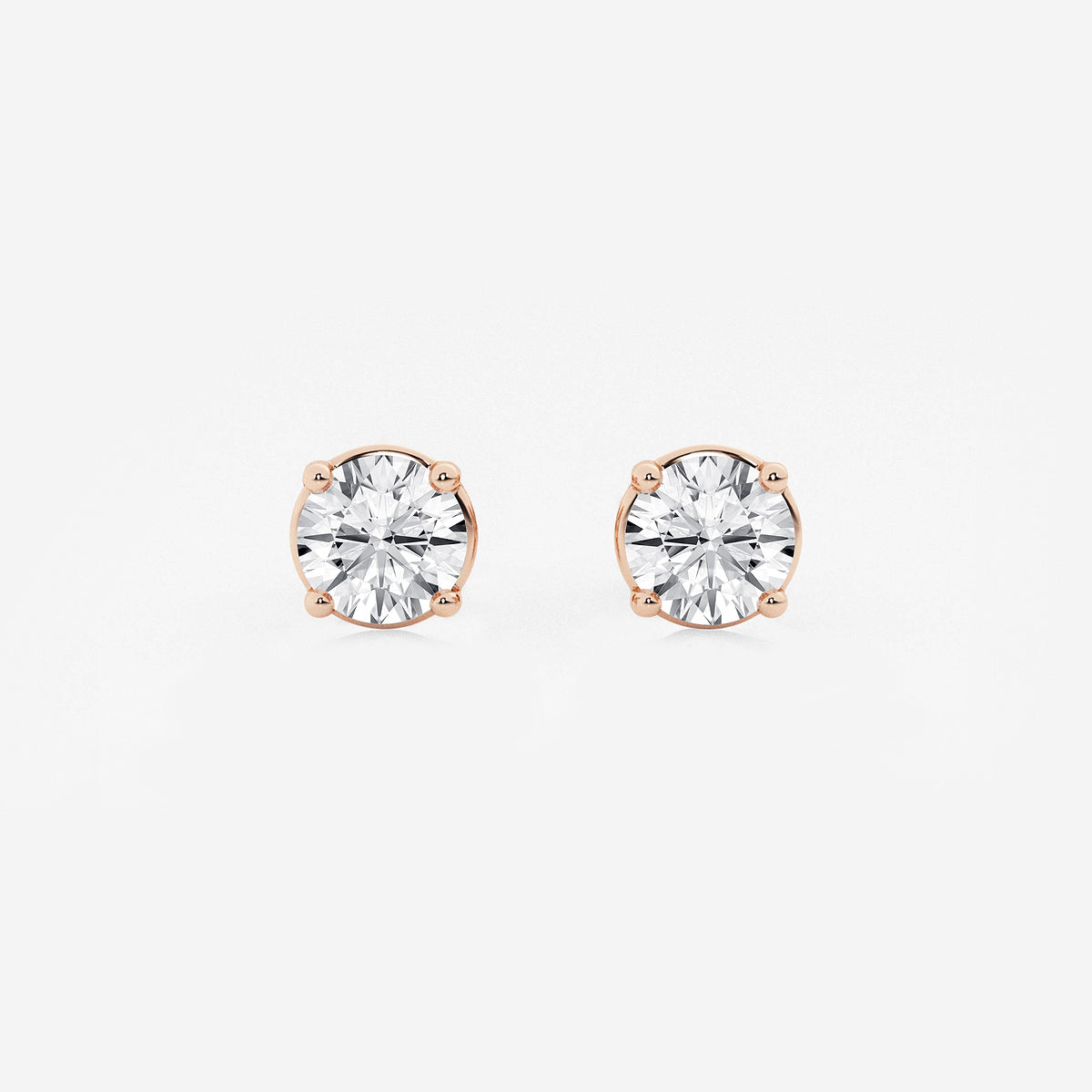 1 1/2 ctw Round Lab Grown Diamond Stud Earrings