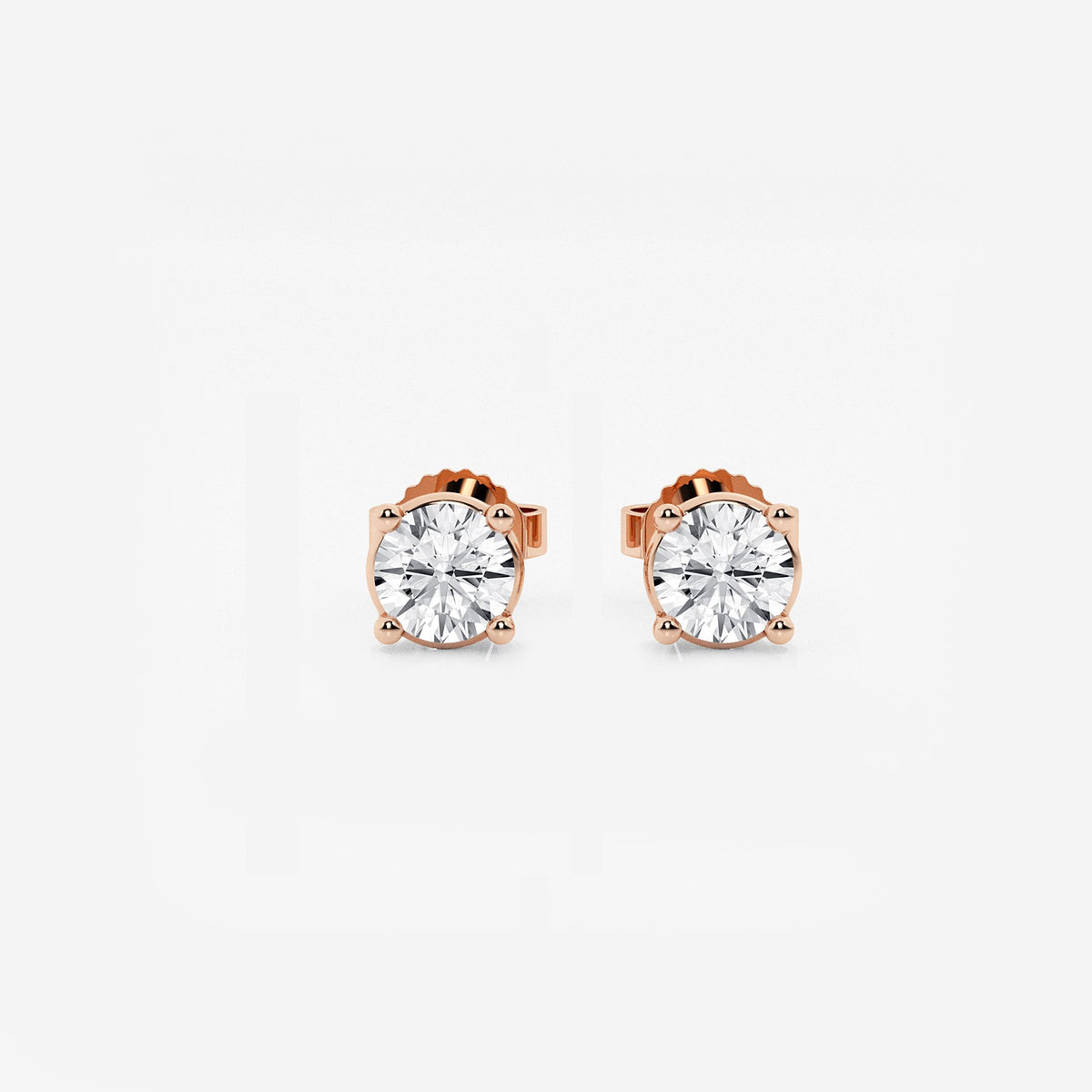 3/4 ctw Round Lab Grown Diamond Stud Earrings