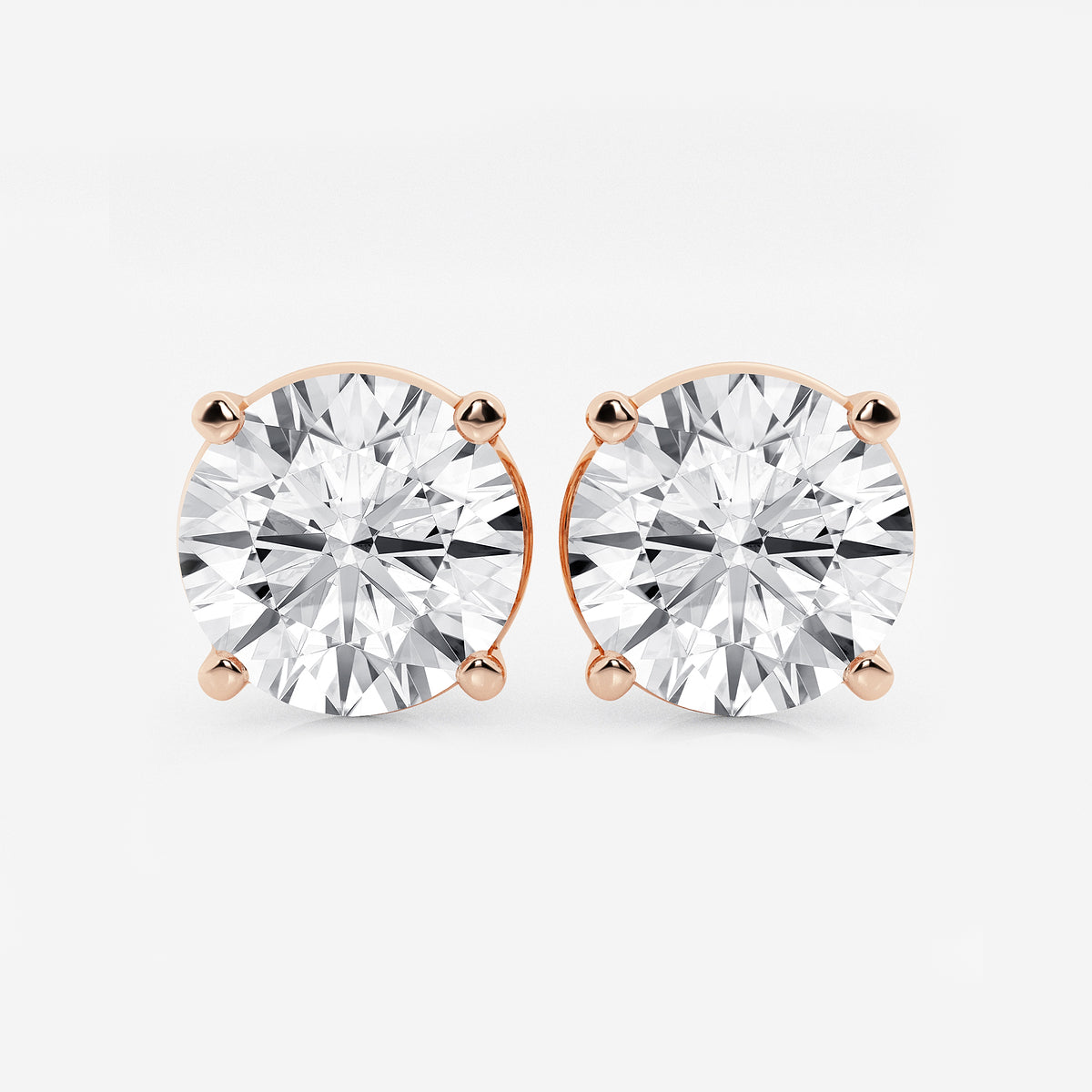 12 ctw Round Lab Grown Diamond Stud Earrings