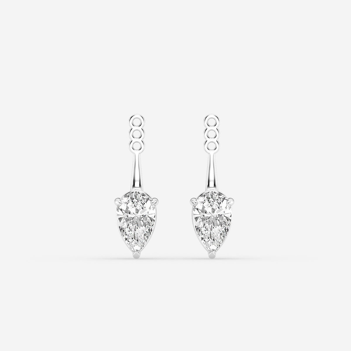 GBK002 | Source-verified pear diamond drop earring jacket image 5