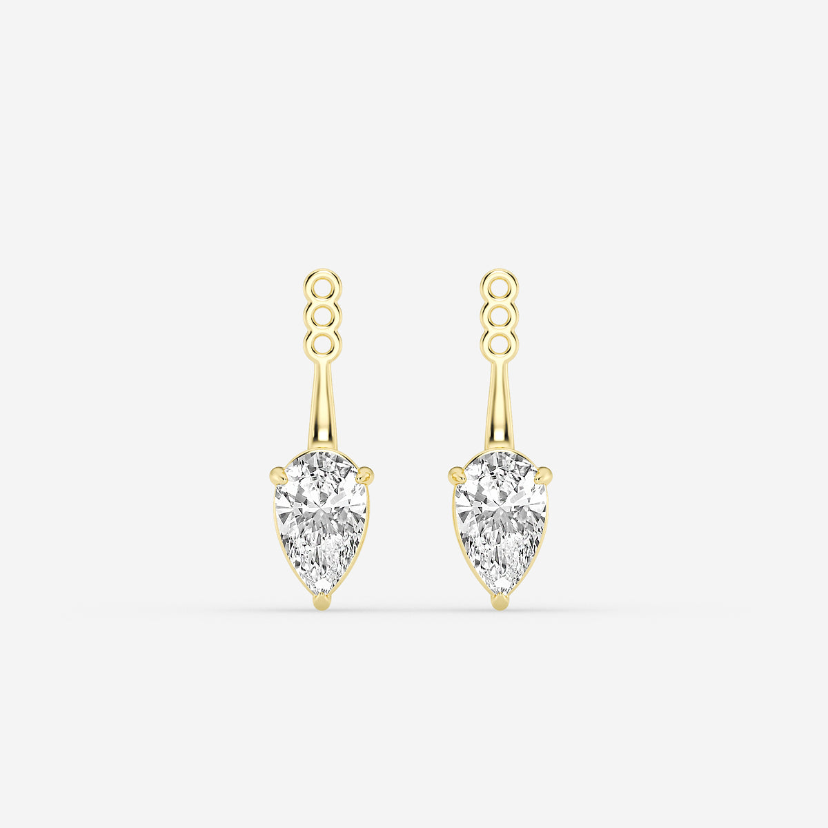 GBK002 | Source-verified pear diamond drop earring jacket image 11