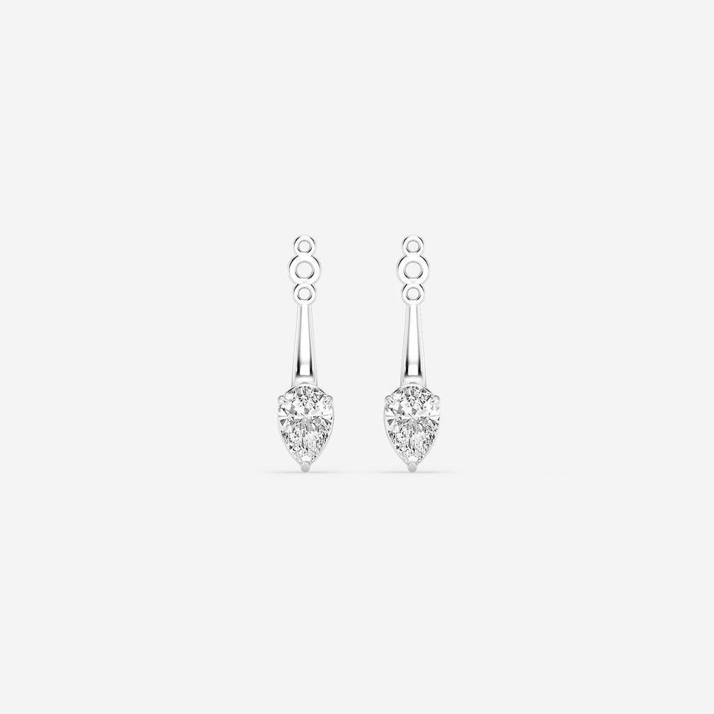 GBK002 | Source-verified pear diamond drop earring jacket image 1