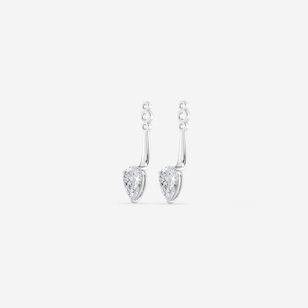 GBK002 | Source-verified pear diamond drop earring jacket image 2