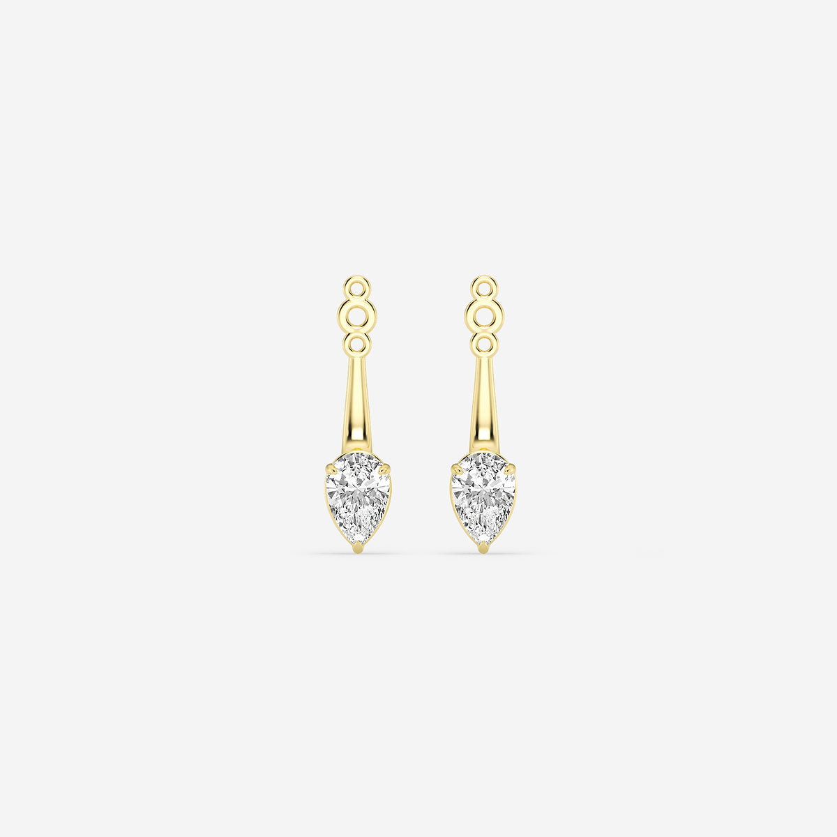 GBK002 | Source-verified pear diamond drop earring jacket image 7