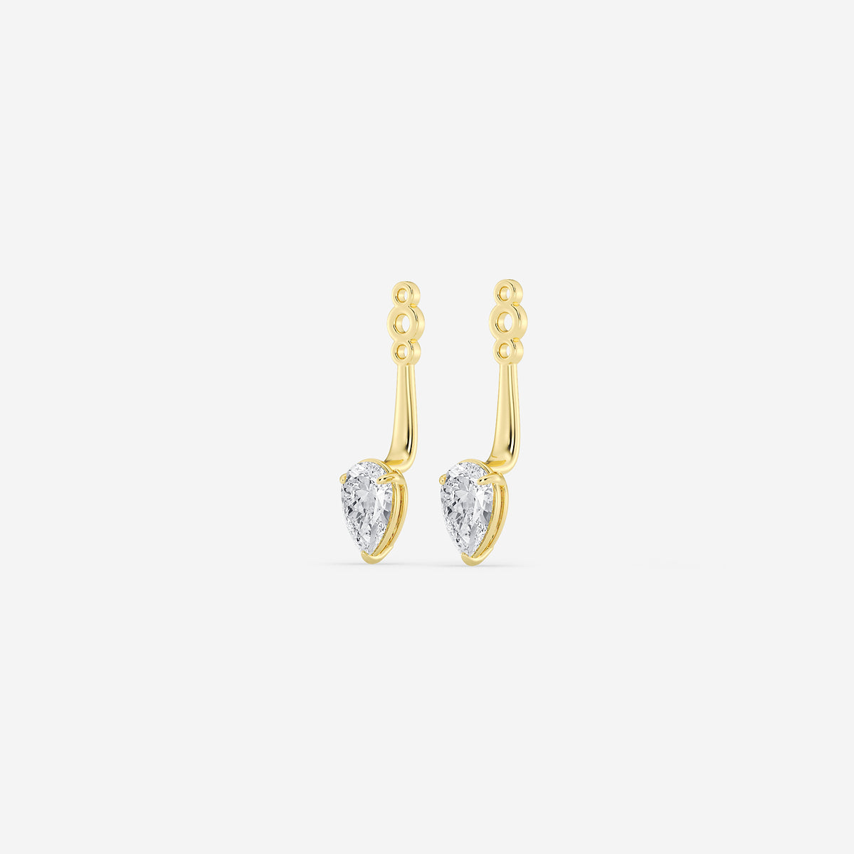 GBK002 | Source-verified pear diamond drop earring jacket image 8