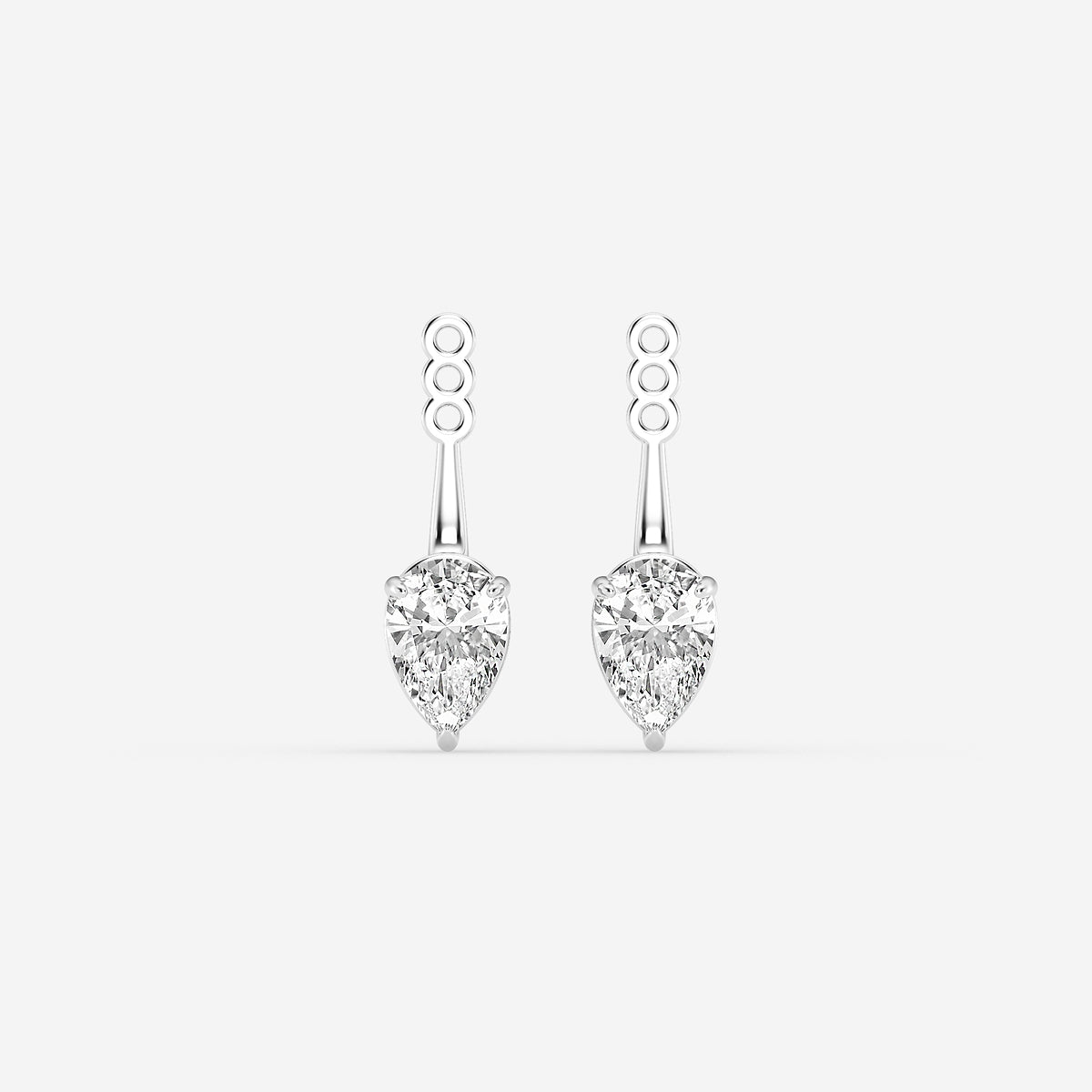 GBK002 | Source-verified pear diamond drop earring jacket image 3