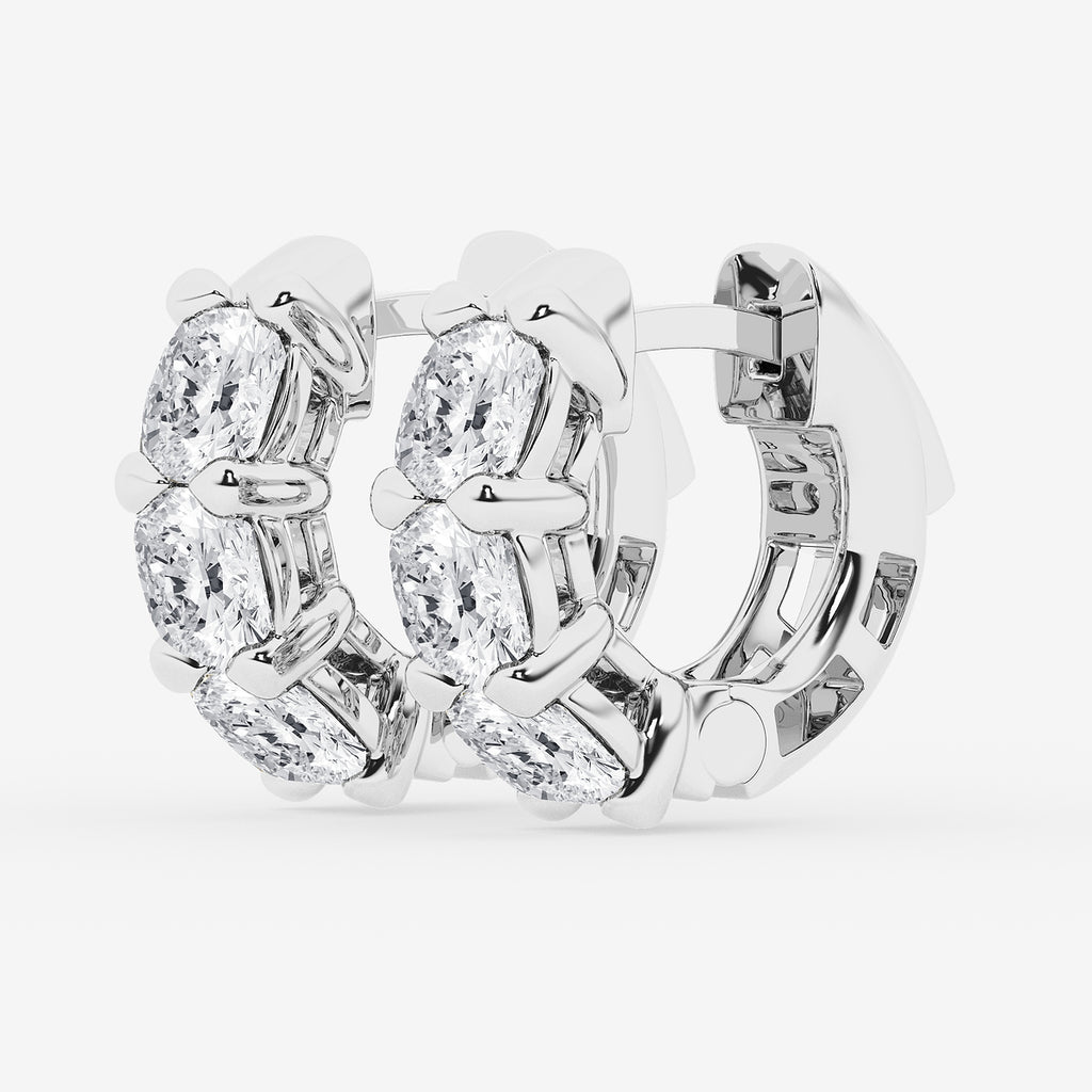 GBK003 | Diamond huggie hoop earrings