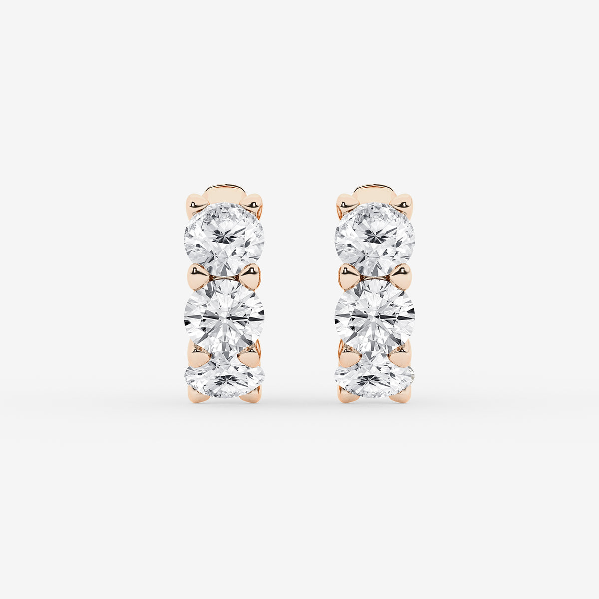 GBK003 | Diamond huggie hoop earrings