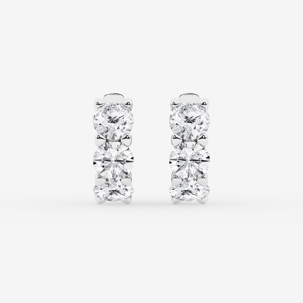 GBK003 | Diamond huggie hoop earrings