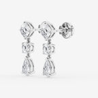 GBK005 | Multi-shape diamond drop earrings