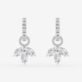 Marquise diamond drop earrings
