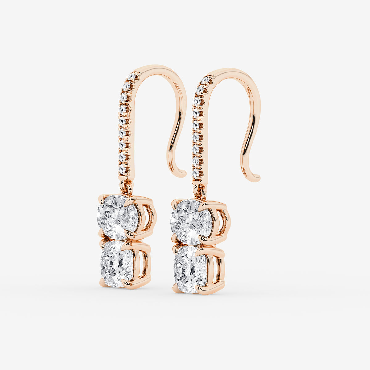 GBK013 Camryn source multi-shape diamond drop earrings