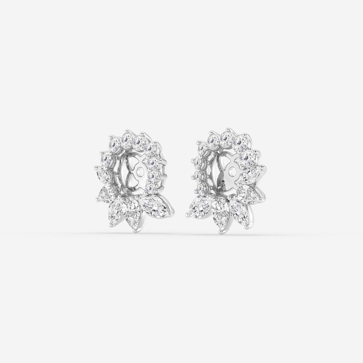 Ohrstecker-Jackets mit Diamanten im Marquise- und Tropfenschliff | GBK026