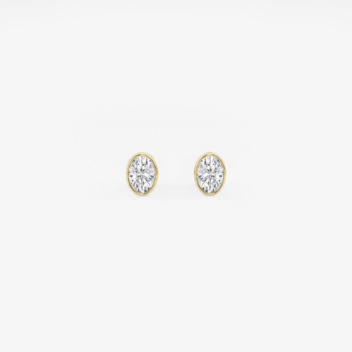 MET Bezel Set Solitaire Laboratuvar Pırlanta Küpe - image 53