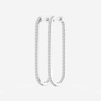 MET Paperclip Pırlanta Halka Küpe - image 2