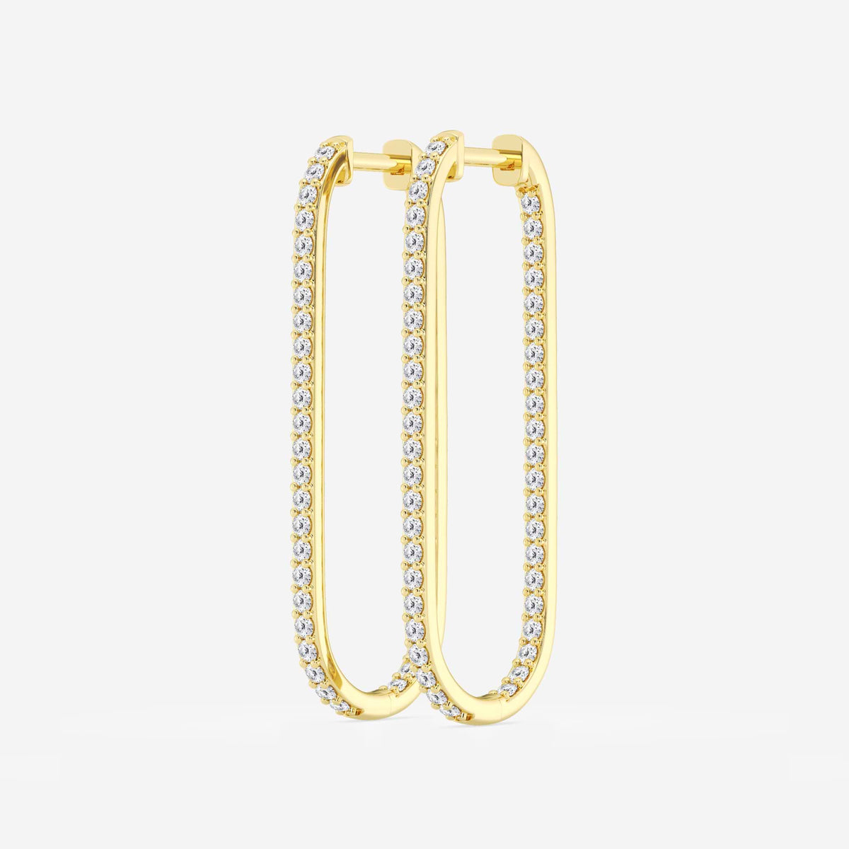 MET Paperclip Pırlanta Halka Küpe - image 4