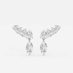 MET Marquise en Drop Diamond Ear Climber Earring - afbeelding 1