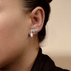 MET Markiz ve Damla Pırlanta Ear Climber Küpe - image 3