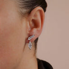 MET Markiz ve Kalkan Kesim Pırlanta Ear Climber Küpe - image 3