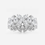 GWA004 - product video for 5 ctw Marquise and Round Lab Grown Diamond Flower Eternity Band - 8.3mm Width