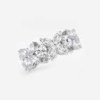 GWA004 - Additional Image 1 for  5 ctw Marquise and Round Lab Grown Diamond Flower Eternity Band - 8.3mm Width