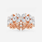GWA004 - product video for 5 ctw Marquise and Round Lab Grown Diamond Flower Eternity Band - 8.3mm Width