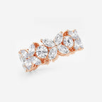 GWA004 - Additional Image 1 for  5 ctw Marquise and Round Lab Grown Diamond Flower Eternity Band - 8.3mm Width