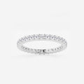 GWA005 - 1/2 ctw Shared Prong Round Lab Grown Diamond Eternity Band - 1.8mm Width