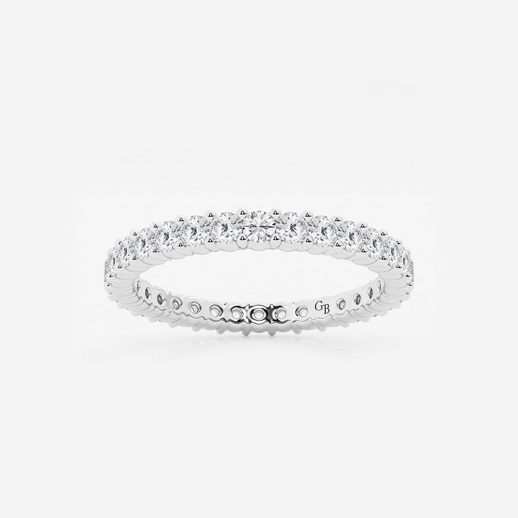 GWA005 - product video for 1/2 ctw Shared Prong Round Lab Grown Diamond Eternity Band - 1.8mm Width
