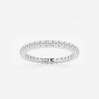 GWA005 - product video for 1/2 ctw Shared Prong Round Lab Grown Diamond Eternity Band - 1.8mm Width