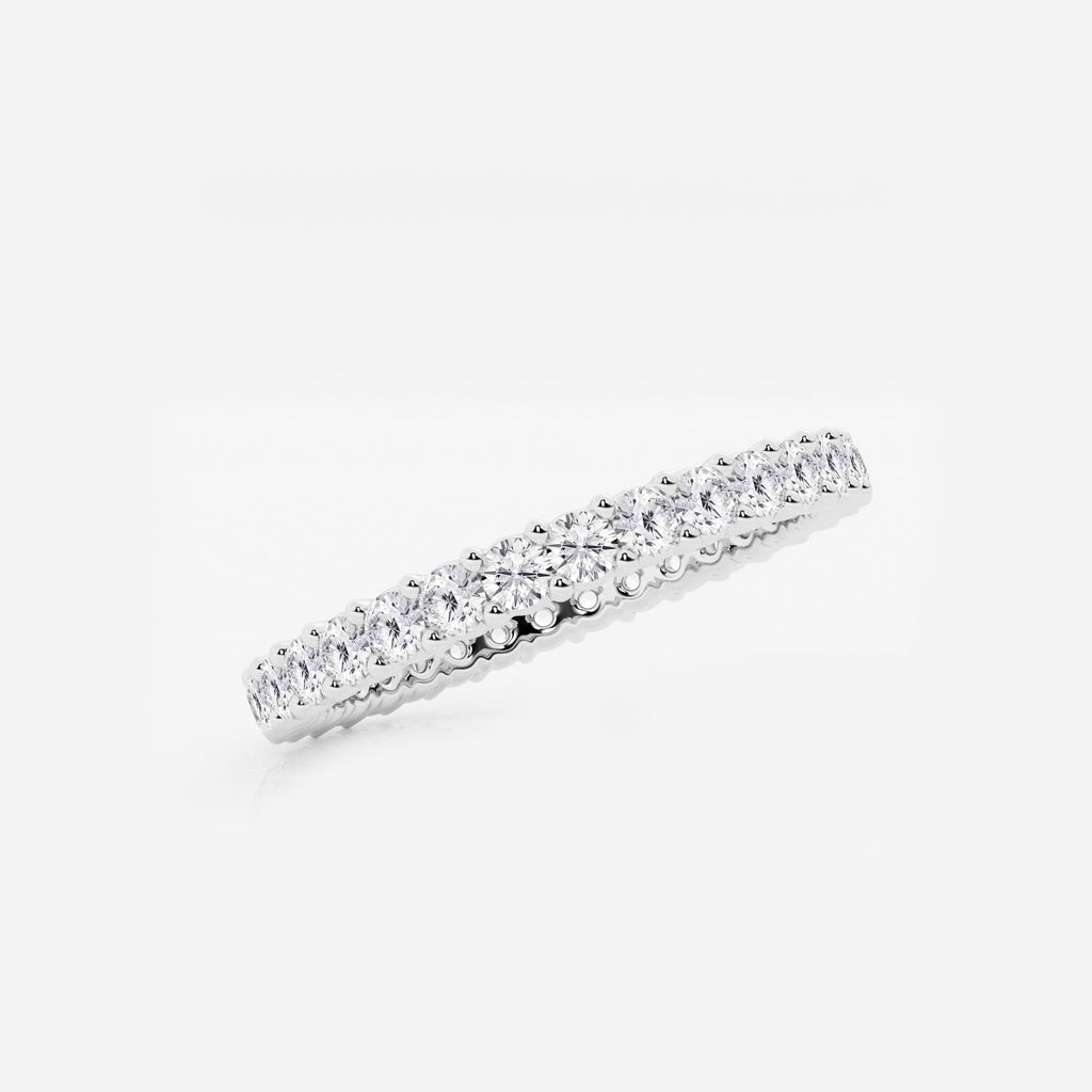 GWA005 - Additional Image 1 for  1/2 ctw Shared Prong Round Lab Grown Diamond Eternity Band - 1.8mm Width