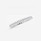 GWA005 - Additional Image 1 for  1/2 ctw Shared Prong Round Lab Grown Diamond Eternity Band - 1.8mm Width