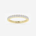 GWA005 - product video for 1/2 ctw Shared Prong Round Lab Grown Diamond Eternity Band - 1.8mm Width