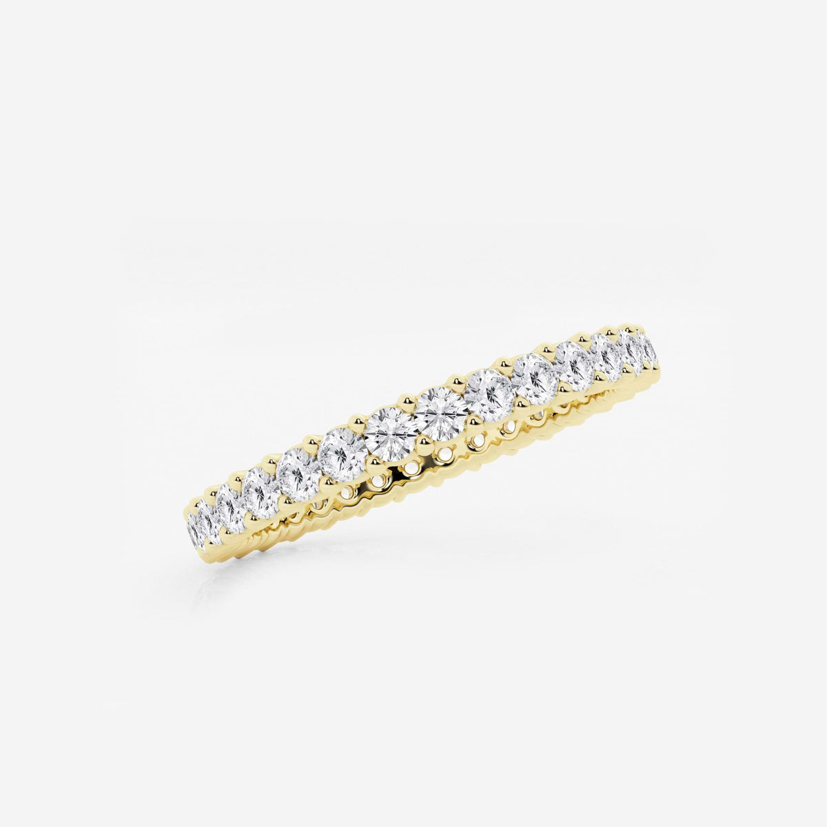 GWA005 - Additional Image 1 for  1/2 ctw Shared Prong Round Lab Grown Diamond Eternity Band - 1.8mm Width