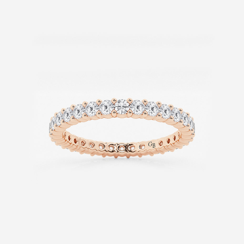 GWA005 - product video for 1/2 ctw Shared Prong Round Lab Grown Diamond Eternity Band - 1.8mm Width