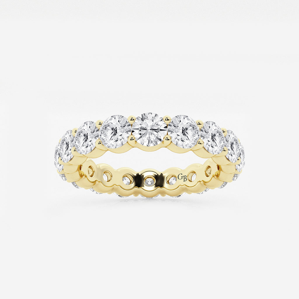 GWA005 - product video for 3 ctw Shared Prong Round Lab Grown Diamond Eternity Band - 3.5mm Width