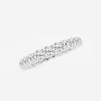 GWA005 - Additional Image 1 for  2 ctw Shared Prong Round Lab Grown Diamond Eternity Band - 3.1mm Width