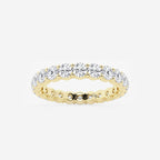 GWA005 - product video for 2 ctw Shared Prong Round Lab Grown Diamond Eternity Band - 3.1mm Width
