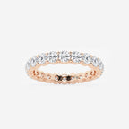 GWA005 - product video for 2 ctw Shared Prong Round Lab Grown Diamond Eternity Band - 3.1mm Width