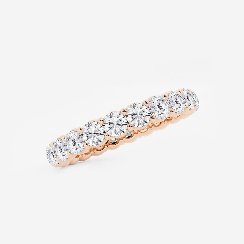 GWA005 - Additional Image 1 for  2 ctw Shared Prong Round Lab Grown Diamond Eternity Band - 3.1mm Width