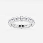 GWA005 - 3 ctw Shared Prong Round Lab Grown Diamond Eternity Band - 3.7mm Width