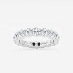 GWA005 - product video for 3 ctw Shared Prong Round Lab Grown Diamond Eternity Band - 3.7mm Width