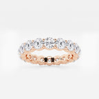 GWA005 - 3 ctw Shared Prong Round Lab Grown Diamond Eternity Band - 3.7mm Width