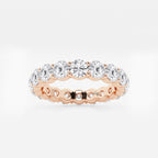 GWA005 - product video for 3 ctw Shared Prong Round Lab Grown Diamond Eternity Band - 3.7mm Width