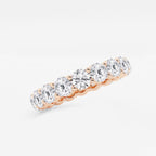 GWA005 - Additional Image 1 for  3 ctw Shared Prong Round Lab Grown Diamond Eternity Band - 3.7mm Width