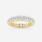 GWA005 - 4 ctw Shared Prong Round Lab Grown Diamond Eternity Band - 4.2mm Width