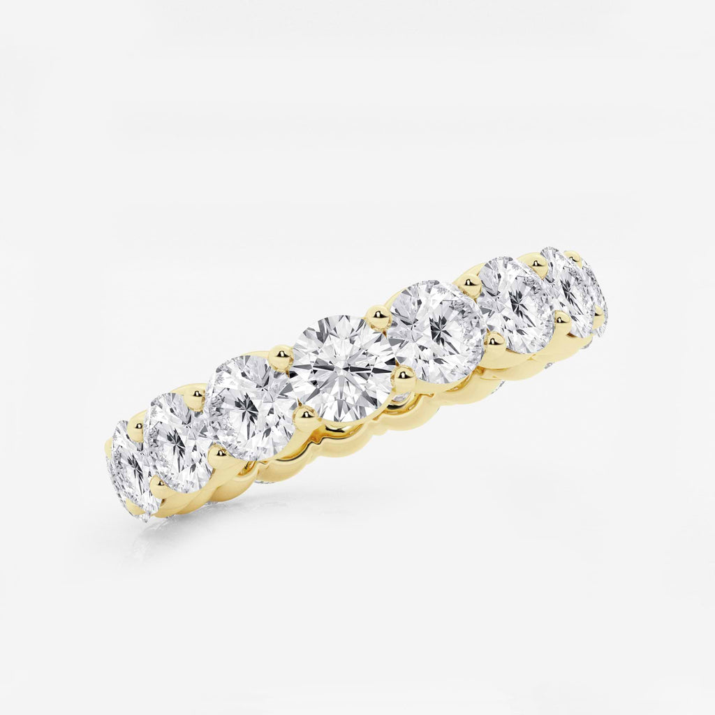 GWA005 - Additional Image 1 for  4 ctw Shared Prong Round Lab Grown Diamond Eternity Band - 4.2mm Width