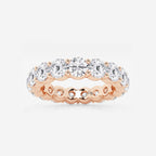 GWA005 - 4 ctw Shared Prong Round Lab Grown Diamond Eternity Band - 4.2mm Width
